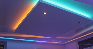 Натяжной потолок с подсветкой Нерюнгри, цена от 2119 руб.
